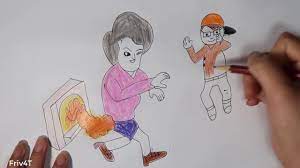 Creepy drawings halloween drawings cool drawings tattoo design drawings art drawings sketches cartoon drawings scary coloring pages halloween coloring pages coloring book. How To Draw Scary Teacher 2d Friv4t Youtube