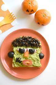 Frankenstein Avocado Toasts Fork And Beans Recipe Healthy Halloween Food Vegan Halloween Food Avocado Toast