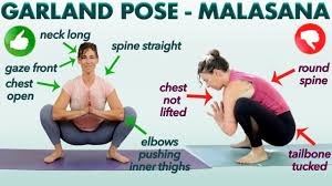Malasana Pose Garland Pose Yoga Poses Easy Malasana Pose Garland Pose Poses