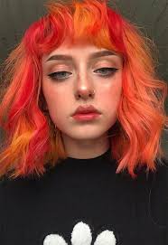 59 Fiery Orange Hair Color Shades Orange Hair Dyeing Tips Color Dyeing Fiery Hair Orange Shades Tips In 2020 Hair Color Orange Peach Hair Colors Aesthetic Hair