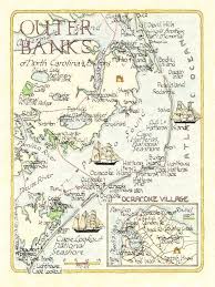 Outer Banks North Carolina Two Sizes Etsy Outer Banks North Carolina Outer Banks North Outer Banks Nc