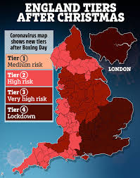 Tier 4 Areas Map Full List Of Places Under Boxing Day Lockdown Revealed