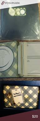 C R Gibson Pocket Page Recipe Binder Blue Plate Recipe Binder Blue Plates Recipe Cards