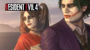 resident evil 4 remake mod ashley Harley Quinn and leon joker