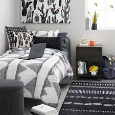 Black And White Bedroom With Led Lights Modern Nightstand Espresso Room Essentials In 2020 Dorm Room Designs Home Decor Bedroom Brown Rooms