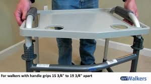 Royal craft wood natural bamboo bathtub caddy/bath serving tray for 2, luxury bathtub. Just Walkers Universal Walker Tray Youtube