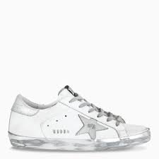 Golden goose deluxe brand ggdb superstar low top sneakers pink leather silver 37top rated seller. Golden Goose Deluxe Brand White Silver Superstar Sneakers Accuweather Shop
