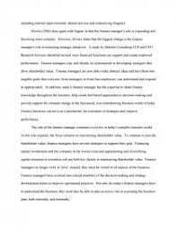 Incumbents in this classification report to a manager and. Role Of Financial Manager Free Essays
