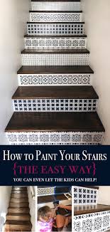 Brush bristles can get mixed in with the paint and create an unsightly bump on your surface. How To Paint Wood Stairs With Chalk Paint Painted Wood Stairs Diy Stairs Paint Stairs Diy