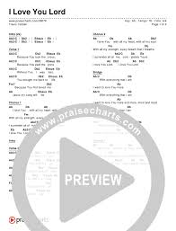 I Love You Lord Chord Chart Editable Travis Cottrell