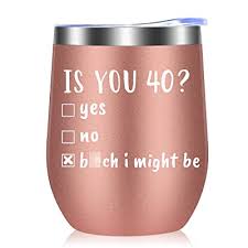 Looking for more inspiration for the most fabulous 40th birthday gift ideas? Buy Is You 40 Funny 40th Birthday Gifts For Women And Men 40 Year Old Birthday Gifts Ideas For Wife Husband Friends Sister Mom Dad Coworker 12oz Insulated Tumbler With