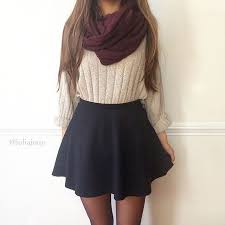 Best 25 Black Skater Skirt Outfit Ideas On Pinterest Skater Skirt Skater Skirt Outfits And Black Skirts Cute Winter Outfits Fashion Fall Outfits