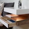 The bedside table/shelf is easy to assemble. 1