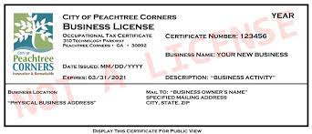 Determine if you need an employer identification number (ein) from the internal revenue service (i.r.s.). Business Tax Certificates Peachtree Corners Ga