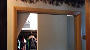 I'd like to have the light inside the closet come on they can be mounted in a cutout in the jamb, one for each door on each side. Closet Door Lightswitch Youtube