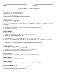 Flowers for algernon summary progress report 12. Flowers For Algernon Questions Study Guide Packet