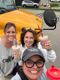 Casually strolling into work late for coffee?