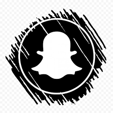 Pngtree has millions of free png, vectors and psd graphic resources for designers.| 3654837 Snapchat Round Logo Icon Scrible Style Black White Png Citypng
