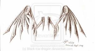With two wings they covered their faces, with two they covered their feet, and with two they were flying. Mechanical Angel Wings By Black Ice Dragon On Deviantart Ice Dragon Dragon Wings Wings Inspiration