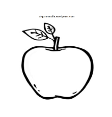 Kumpulan gambar sketsa apel, buah dengan rasa manis dan segar Contoh Gambar Sketsa Mewarnai Pohon Apel Kataucap