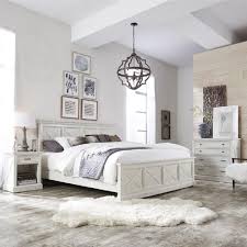 Homestyles Seaside Lodge Hand Rubbed White Twin Panel Bed 5523 400 The Home Depot King Bedroom Sets Bedroom Sets Queen Bedroom Set