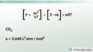 At stp (p = 101 325 pa, t = 273.15 k), the molar volume or volume per mole is 22.414 × 10 −3 m 3 mol −1.therefore, we can calculate the value of r as Real Gases Using The Van Der Waals Equation Video Lesson Transcript Study Com