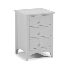 As with all the other items in the willette range, the drawer is accented with a. Cameo Grey 3 Drawer Bedside Table