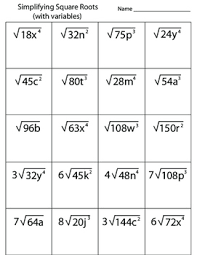 Determine if the relationship is proportional worksheet. Simplifying Square Roots With Variables Worksheet By Kevin Wilda