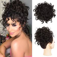 Messy Bun Hair Piece for Women Elastic Drawstring Curly Bun Short Synthetic  Ponytail Extension Hair Bun For Women Daily Use