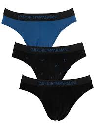 Emporio Armani 3 Pack Briefs Black