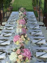 Choose flowers that match your meal: Long Table Dinner Table Flower Arrangements Valentine Flower Arrangements Table Flower