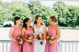 Same day shipping available online! Pink Yellow And Navy Blue August Wedding 2020 Pink Bridesmaid Dresses Pink And Yellow Bouquets Colorsbridesmaid