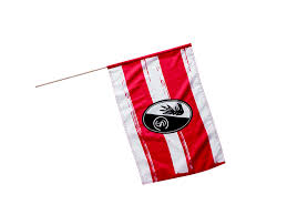 Dabei sorgt ein hologramm des wappens für aufsehen. Sc Freiburg Stockfahne Wappen