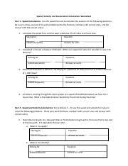 It is designed for introductory level physics or physical science. Xpwzxt5v05sun6hassf7qumz76jwjdlmmjmjkmg0wtexmcai Pdf Speed Velocity And Acceleration Calculations Worksheet Part 1 Speed Calculations Use The Speed Course Hero