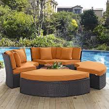 Modway Furniture Modern Convene Circular Outdoor Patio Daybed Set Eei 2171 Outdoor Daybed Daybed Sets Patio Daybed