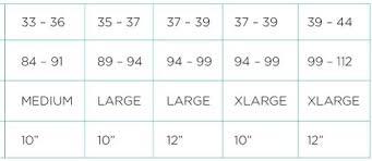 Ride Engine Trapeze Grössentabelle Size Chart