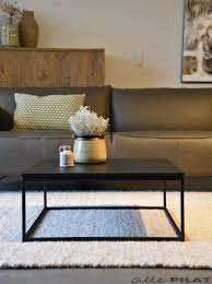 zwarte vierkante salontafel black van eikenhout woonwinkel alle pilat vierkante salontafels salontafel woonkamertafels