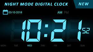 00 alarm clock version 1. Night Mode Digital Alarm Clock Pro Best Free Morning Clock For Wake Up Alarm An Ultimate Bedside Alarm Clock With Screensaver Amazon De Apps For Android