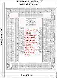 64 Detailed Savannah Civic Center Seating Chart Hockey