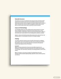 Hr Internal Audit Report Template Word Doc Apple Mac Pages Google Docs Internal Audit Report Template Word Doc