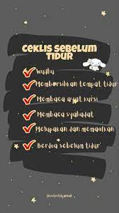 Ceklis Sebelum Tidur Kitab Allah Kekuatan Doa Rutinitas Malam