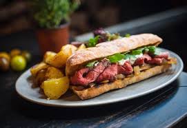 This sandwich is a throwback from the '70s, but we've updated it to use our homemade ciabatta rolls, instead of the bromated flour, soft white bread that was common at that time, to soak up all the delicious sauce, says chef mark strausman. 800degrees On Twitter We Carry More Than Just Pizza At Our 800 Degrees Woodfired Kitchen Locations Check Out Our Prime Rib French Dip Sandwich With Au Jus Caramelized Onions Arugula And Horseradish