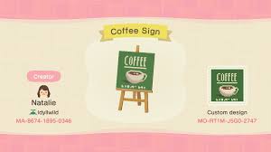Coffee Shop Sign Animal Crossing Coffee Animal Crossing 3ds Animal Crossing