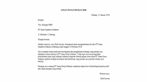 Berikut di bawah ini adalah beberapa contoh surat pengunduran diri kerja yang bisa anda pergunakan. 6 Contoh Surat Resign Alasan Manfaat Dan Format Yang Benar