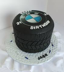 21st Bmw Tyre Themed Birthday Cake Bmw Cake 18th Birthday Cake For Guys Cake