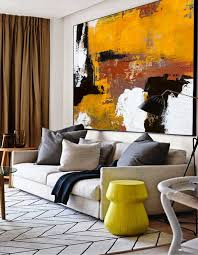 Black And White Abstract Canvas Art Original Burnt Orange Abstract Paintingblack White Abstract Etsy Oil Painting Abstract Large Canvas Art Large Wall Art