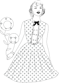 A coloring book (british english: 1950s Coloring Book Fashion And Style Individuality Books Coloring Books Colorful Fashion Color