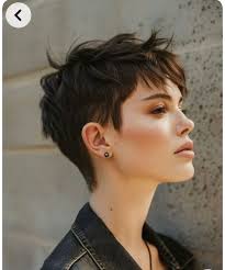 What are some haircut model options for a pixie cut?