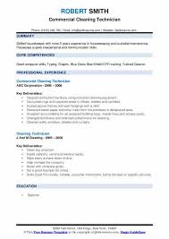 cleaning company resume resume format
