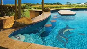 Marlin Ceramic Pool Mosaic By Custom Mosaics Inc M63 Blue Water Pool Mosaics In 2020 Mosaic Pool Swimming Pools Swimming Pool Mosaics